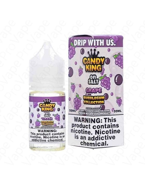 Grape Salt Bubblegum Candy King 30mL