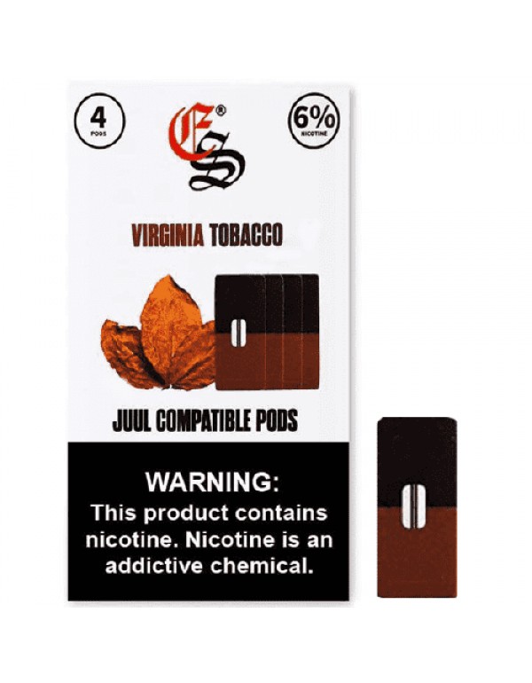 Virginia Tobacco Eonsmoke JUUL Compatible Pods 4PC...