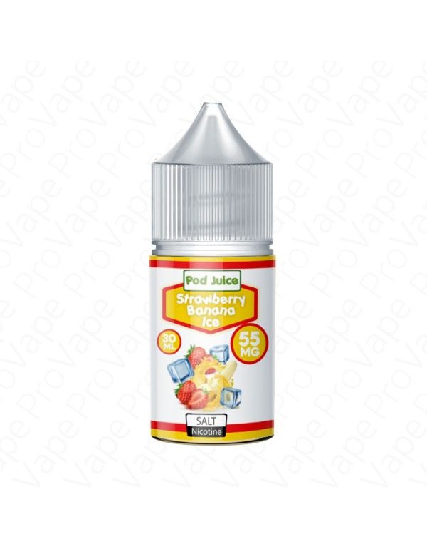 Strawberry banana Ice Salt Pod Juice 30mL