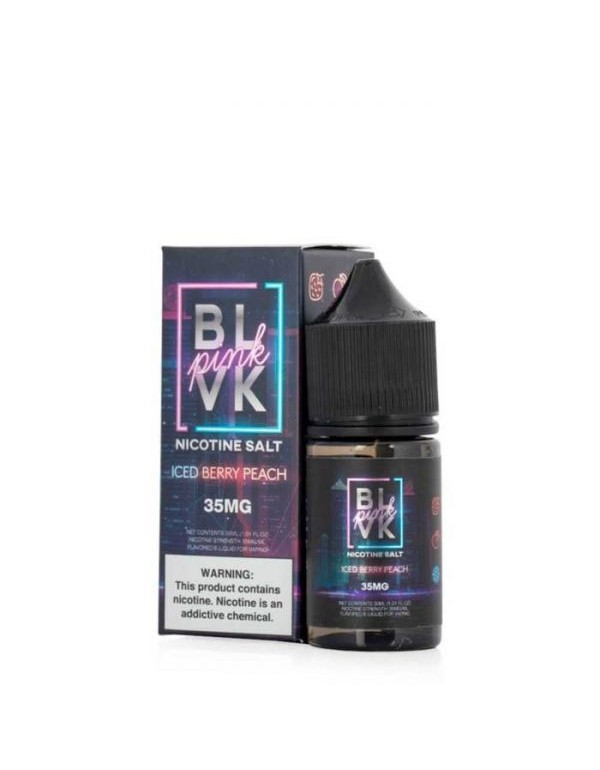 Iced Berry Peach Salt BLVK Pink 30mL