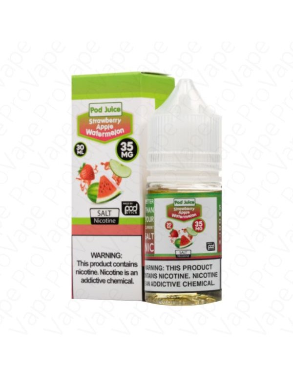 Strawberry Apple Watermelon Salt Pod Juice 30mL