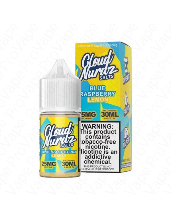 Blue Raspberry Lemon Salt Cloud Nurdz 30mL