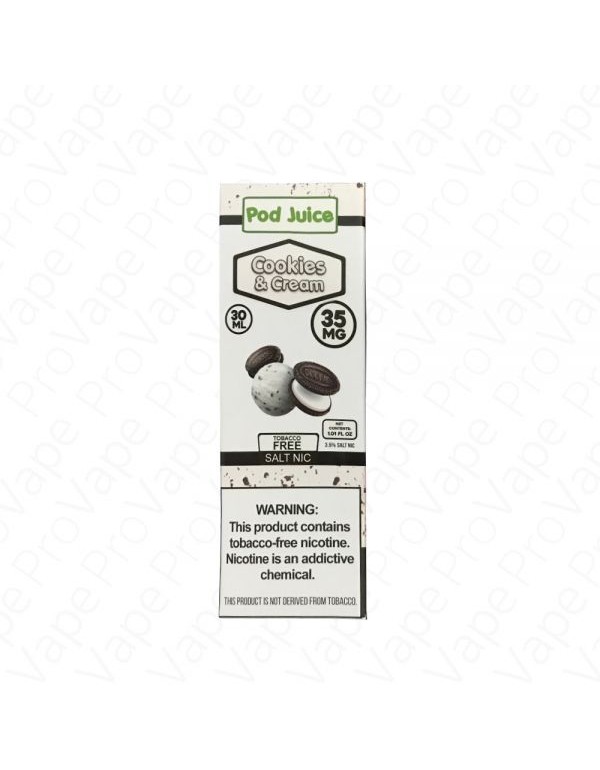 Cookies and Cream Pod Juice TFN E-Juice Salt Nic 3...