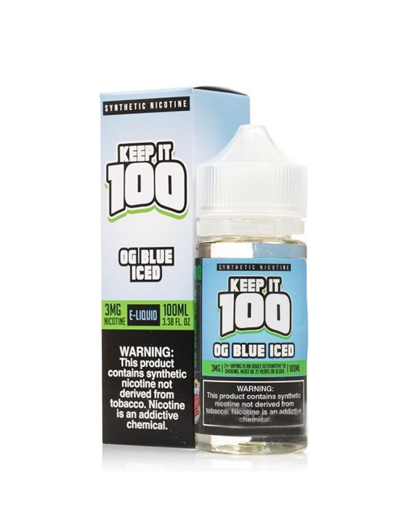 OG BLUE ICED Keep IT 100 Synthetic Ejuice 100ml