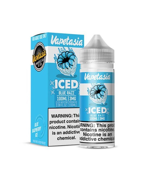 Iced Blue Razz Vapetasia TFN Salt Nic E-Juice 30ml...