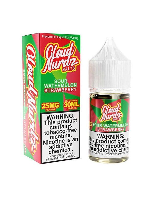 Sour Strawberry Watermelon Cloud Nurdz TFN Salt Ni...