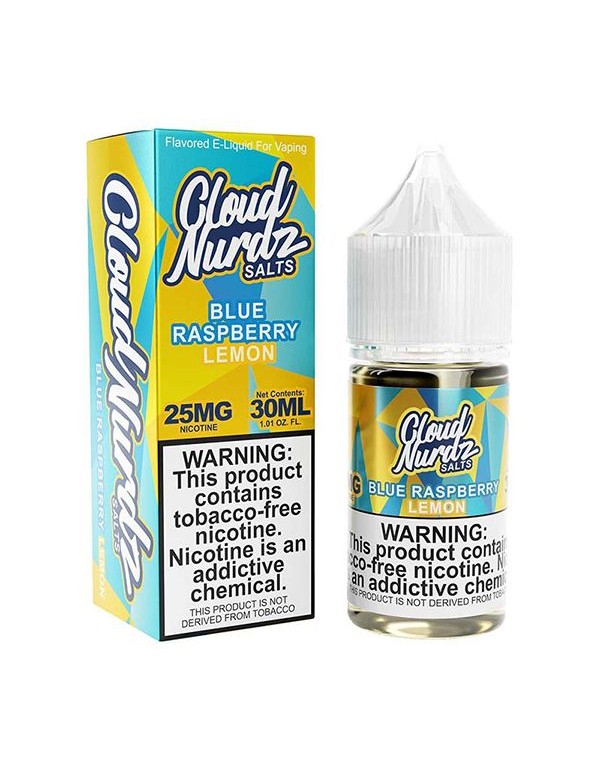 Blue Raspberry Lemon Cloud Nurdz TFN Salt Nic E-Juice 30ml