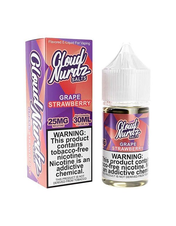 Grape Strawberry Cloud Nurdz TFN Salts Eliquid 30ml