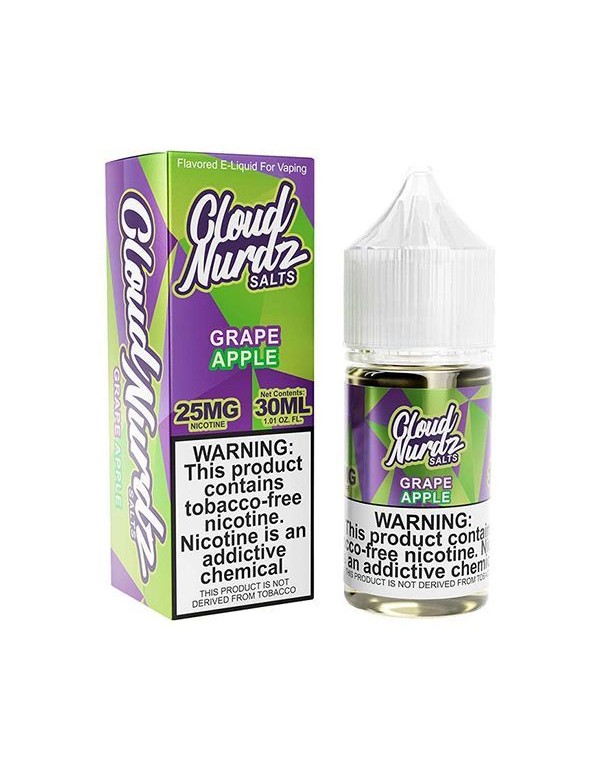 Grape Apple Cloud Nurdz TFN Salt Nic E-Juice 30ml