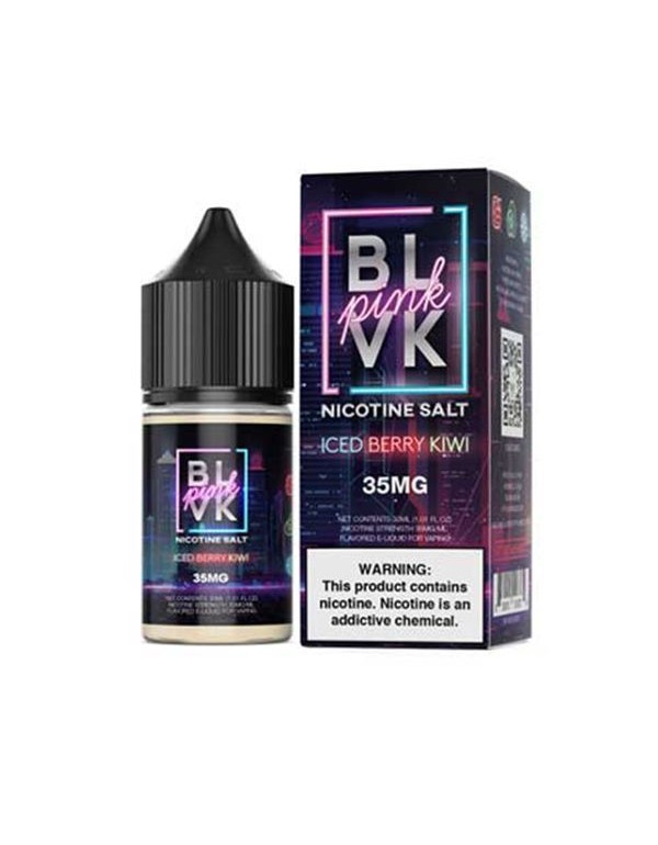 Iced Berry Kiwi BLVK Pink TFN Salt Nic E-Juice 30m...