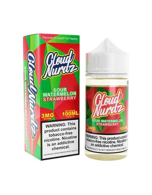 Sour Watermelon Strawberry Cloud Nurdz TFN E-Juice...