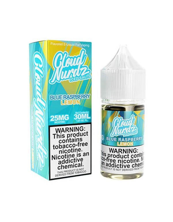 Blue Raspberry Lemon Iced Cloud Nurdz TFN Salts Eliquid 30mL