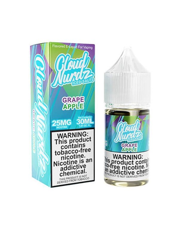 Grape Apple Iced Cloud Nurdz TFN Salt Nic E-Juice ...