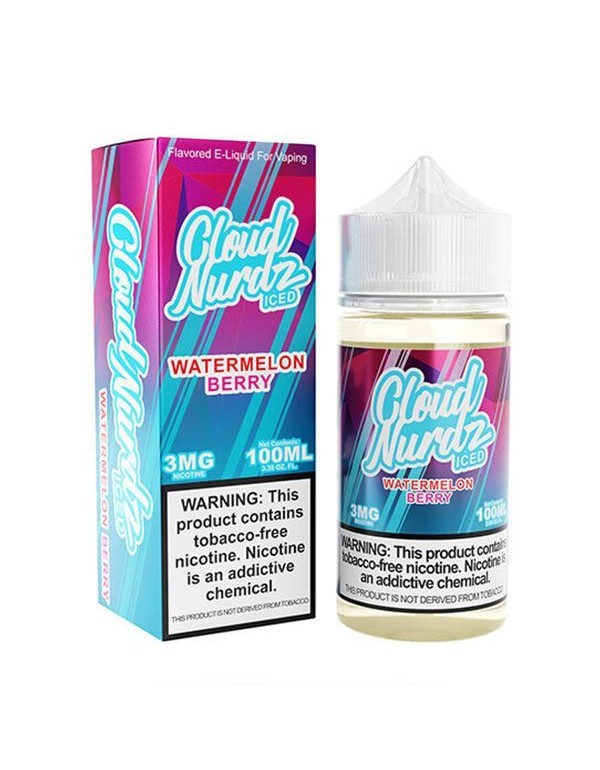 Watermelon Berry Iced Cloud Nurdz TFN E-Juice 100m...