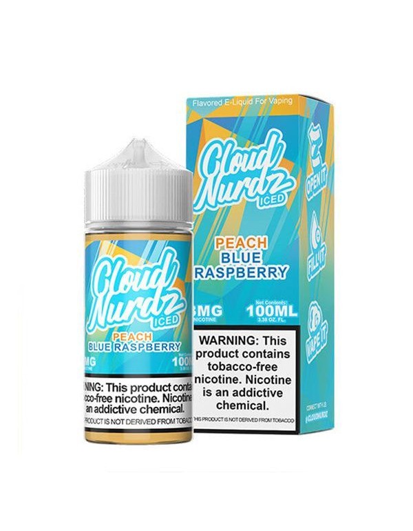 Peach Blue Raspberry Iced Cloud Nurdz TFN 100mL