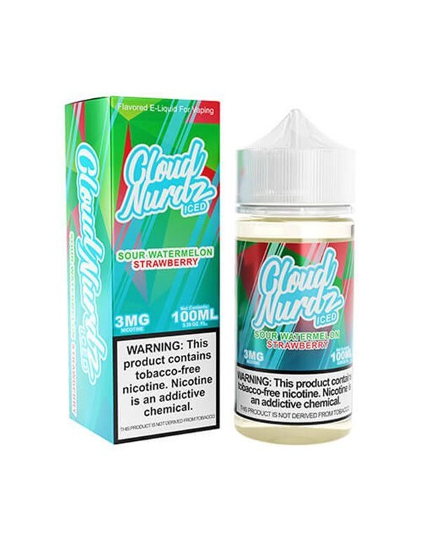 Sour Watermelon Strawberry Iced Cloud Nurdz TFN E-...