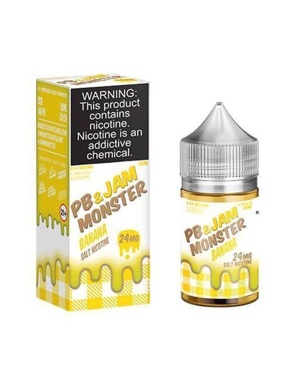 Banana PB & Jam Monster Salt Nic E-Juice 30ml ...