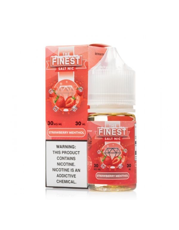 Strawberry Menthol The Finest Salt Nic E-Juice 30m...