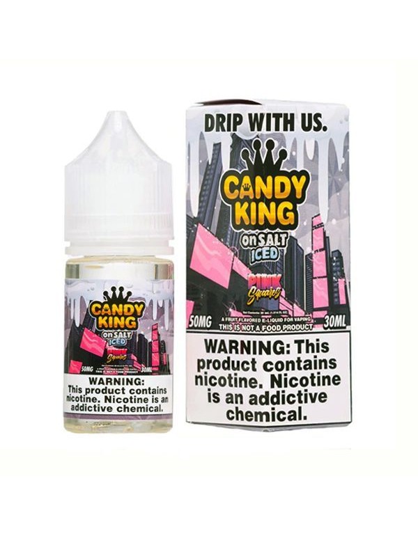 Pink Squares Iced Candy King Salt Nic E-Juice 30ml