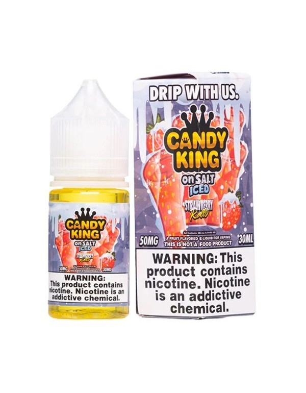 Strawberry Rolls Iced Candy King Salt Nic E-Juice 30ml