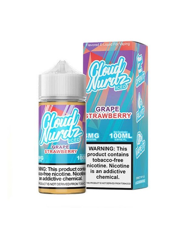 Grape Strawberry Iced Cloud Nurdz TFN E-Juice 100m...