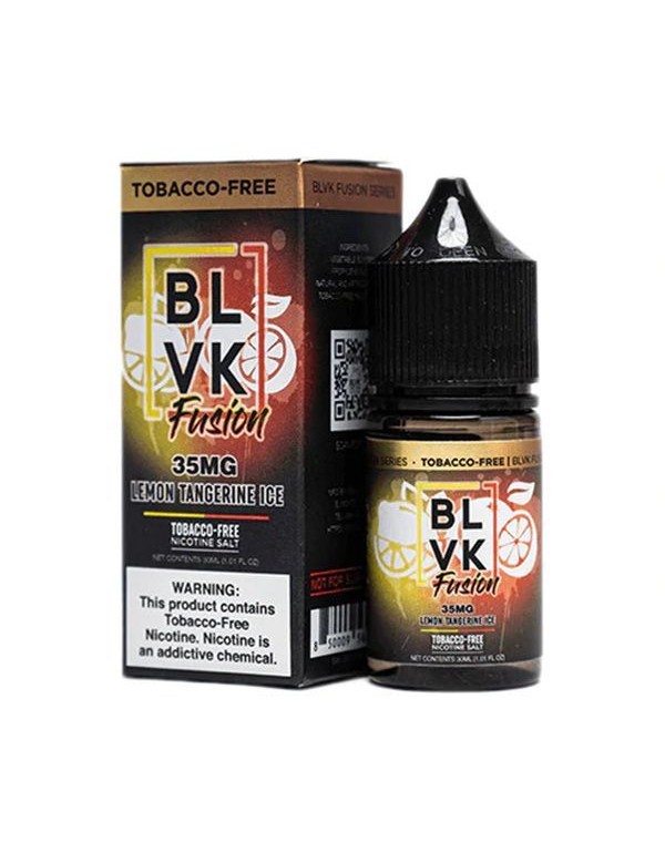 Lemon Tangerine Ice BLVK Fusion TFN Salt Nic E-Juice 30ml