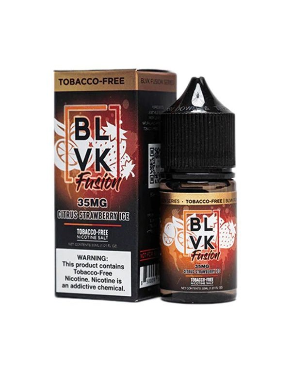 Citrus Strawberry Ice BLVK Fusion TFN Salt Nic E-J...