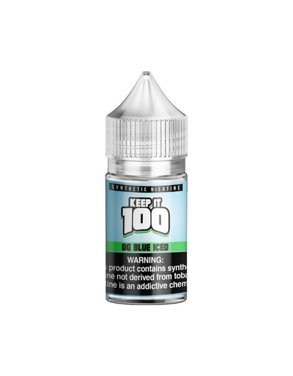 OG Blue Iced Keep It 100 TFN Salt Nic E-Juice 30ml
