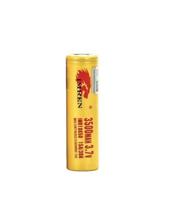 IMREN 18650 30A Yellow Rechargeable Battery