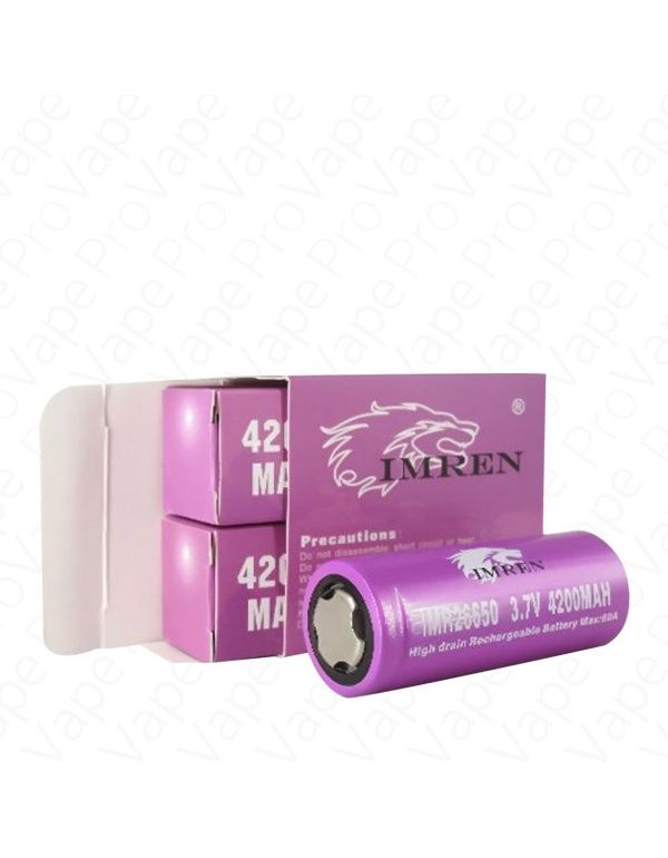 IMREN 18650 40A Purple Rechargeable Battery 2PCS