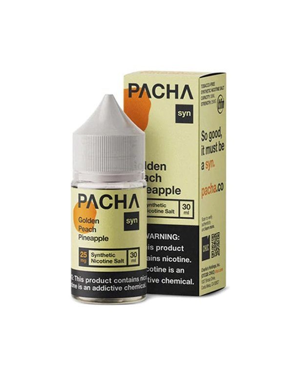 Golden Peach Pineapple Pachamama TFN Salt Nic E-Juice 30ml