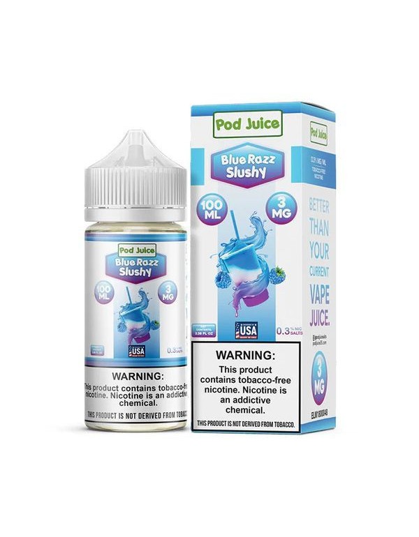 Blue Razz Slushy Pod Juice TFN E-Juice 100ml