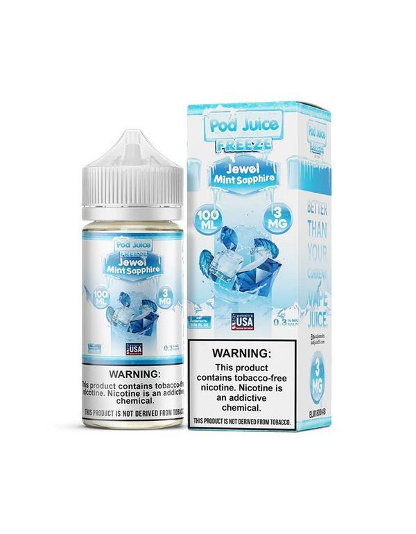 Jewel Mint Sapphire Freeze Pod Juice TFN E-Juice 100ml