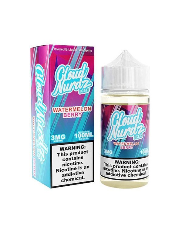 Watermelon Berry Iced Cloud Nurdz E-Juice 100ml