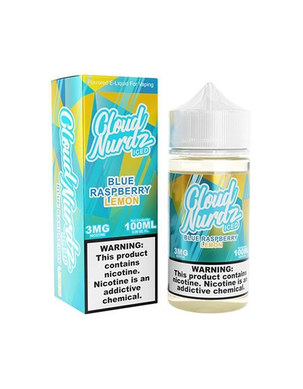 Blue Raspberry Lemon Iced Cloud Nurdz E-Juice 100m...