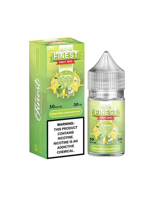 Green Apple Citrus Menthol The Finest Salt Nic E-J...